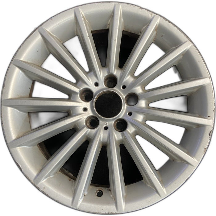 18" BMW 528i 11-16 18x8 , 15 spoke , flat spoke Original OEM Wheel Rim - Front View