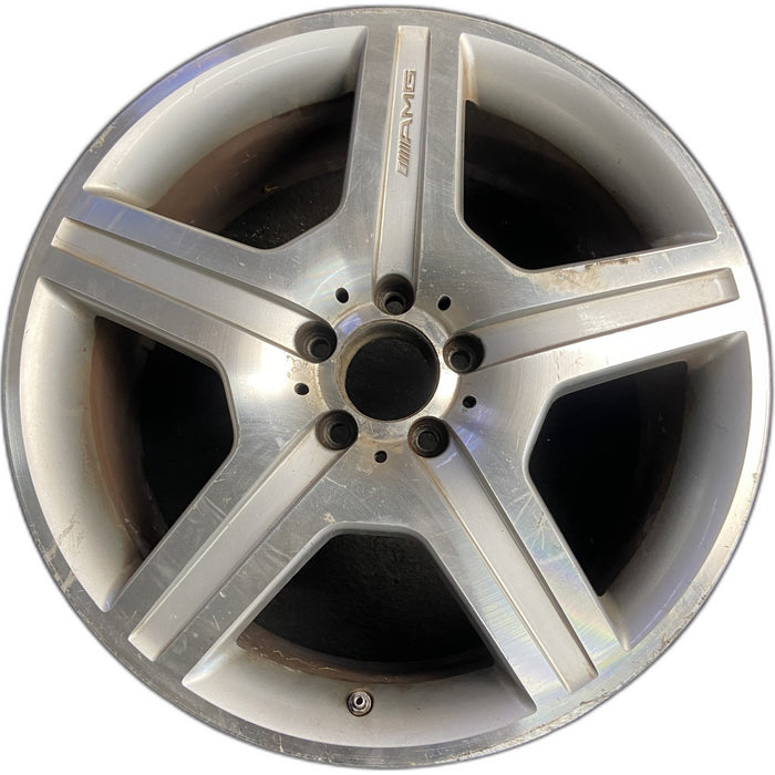 19" MERCEDES S-CLASS 07 221 Type; S550, 19x8.5, 5 spoke Original OEM Wheel Rim - Front View