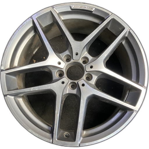 19" MERCEDES GLC-CLASS 16 , 19x8, 10 spoke, gray accents Original OEM Wheel Rim - Front View