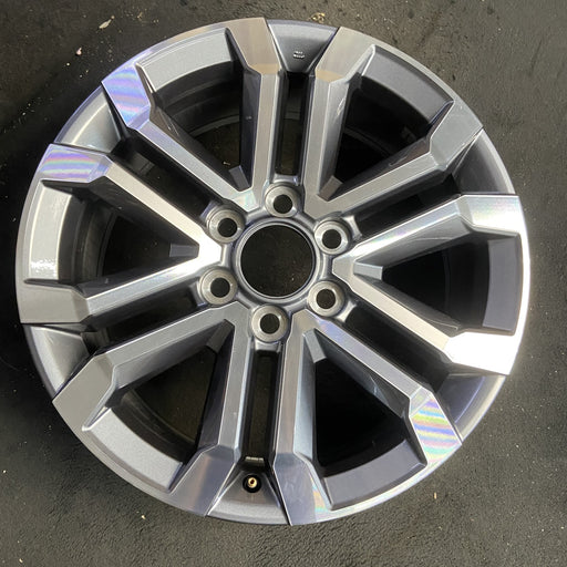 20" 4 RUNNER 25-26 20x8, 6 V spoke, machined face Original OEM Wheel Rim - Additional View