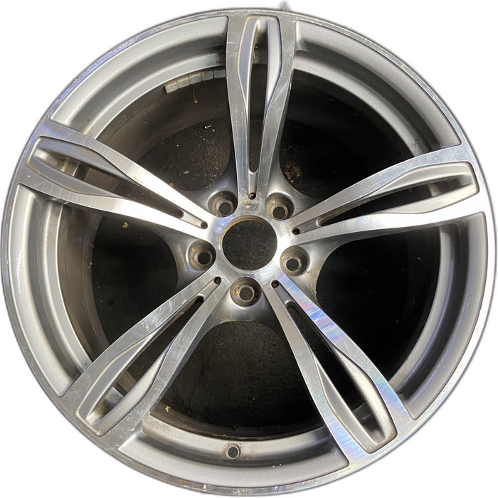 20" BMW M6 12-17 20x9.5 , 5 double spoke, narrow opening in spoke, polished - Front View