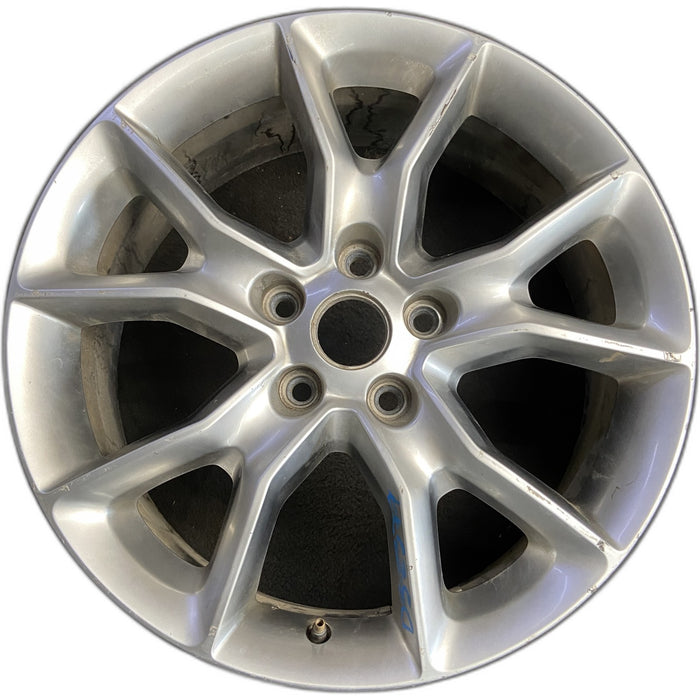 20" GRAND CHEROKEE 15-16 20x8, 10 spoke, Original OEM Wheel Rim - Front View
