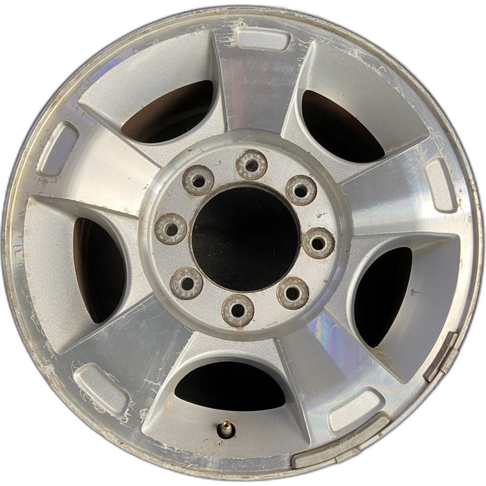 18" FORD F250SD PICKUP 09-10 18x8 , 5 spoke, aluminum, Original OEM Wheel Rim - Front View