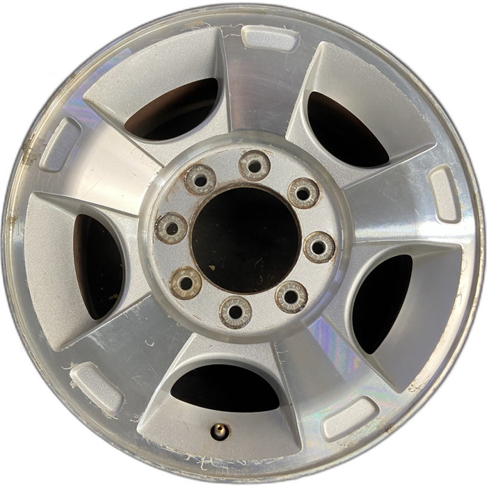18" FORD F250SD PICKUP 09-10 18x8 , 5 spoke, aluminum, Original OEM Wheel Rim - Front View