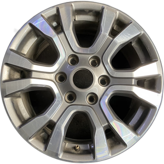 18" RANGER 19 18x8 , 6 spoke, machined face with pockets , U spoke Original OEM - Front View