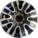 20" SIERRA 2500 PICKUP 24 20x8.5, 8 spoke, raised spoke , black inserts - Front View