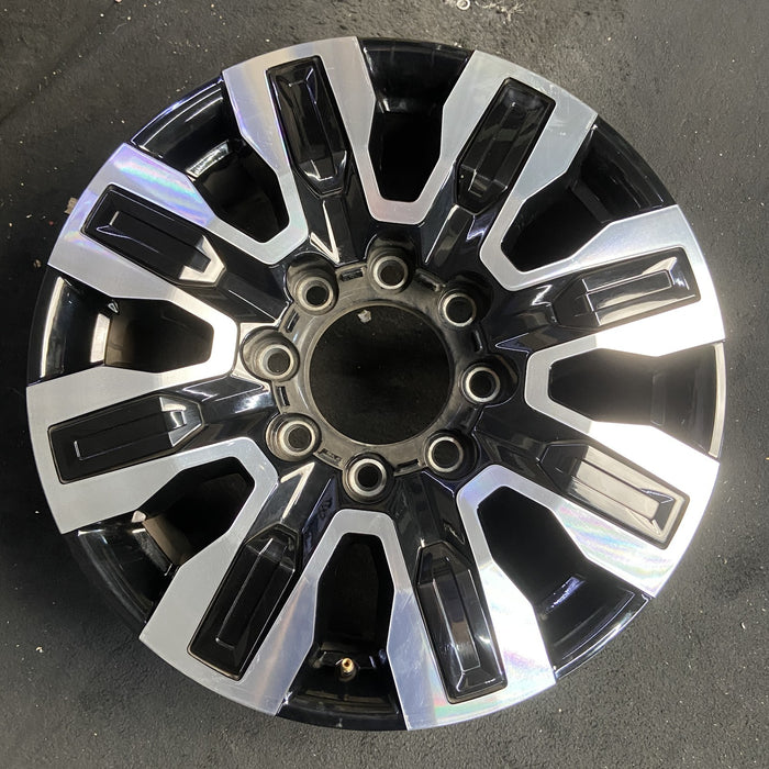 20" SIERRA 2500 PICKUP 24 20x8.5, 8 spoke, raised spoke , black inserts - Additional View