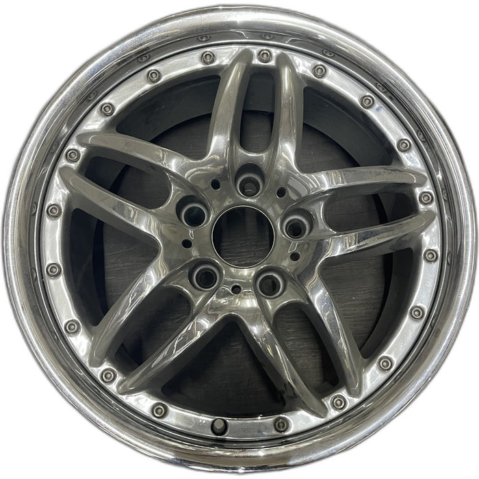 17" BMW 525i 01-03 17x8 , 10 spoke, twin spoke Original OEM Wheel Rim - Front View