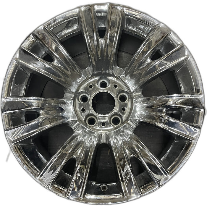 19" BMW X5 07-13 19x10 , 7 spoke, V spoke, exposed lug nuts Original OEM Wheel - Front View