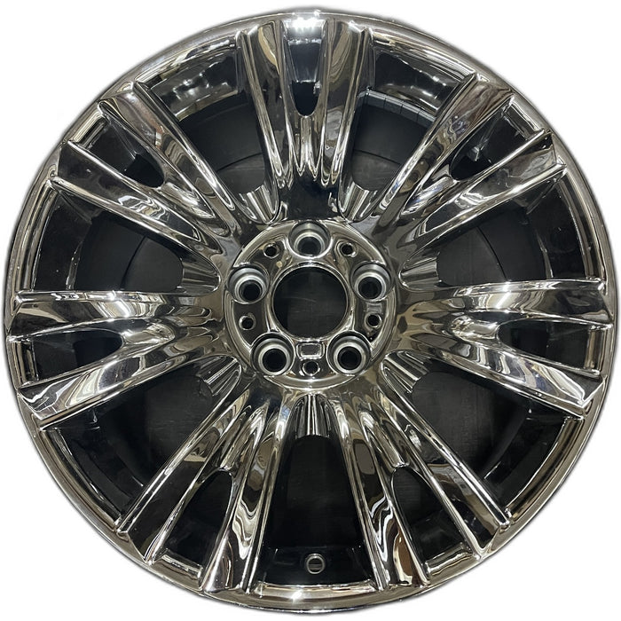 19" BMW X5 07-13 19x9 , 7 spoke, V spoke, exposed lug nuts Original OEM Wheel - Front View