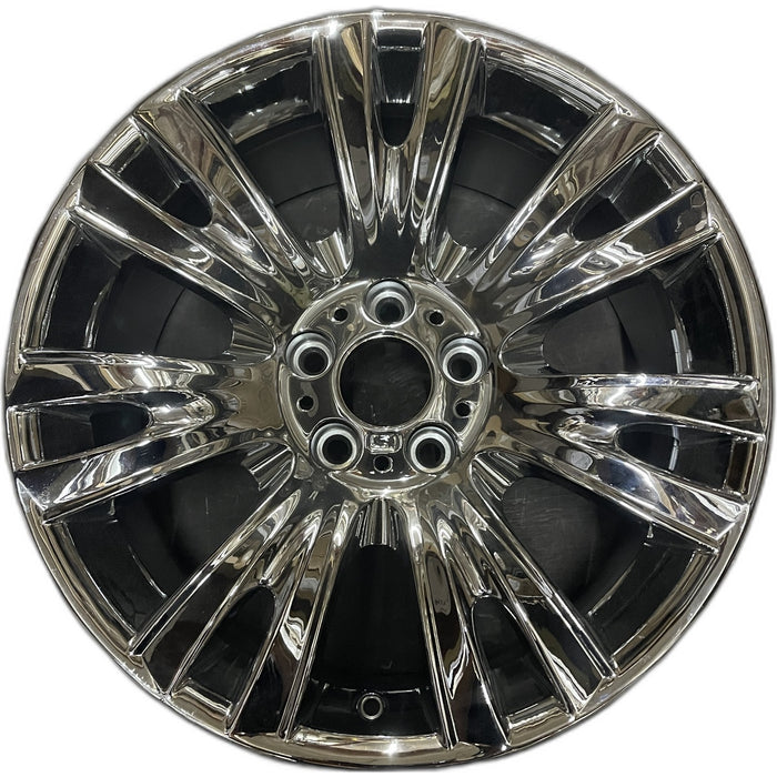 19" BMW X5 07-13 19x9 , 7 spoke, V spoke, exposed lug nuts Original OEM Wheel - Front View