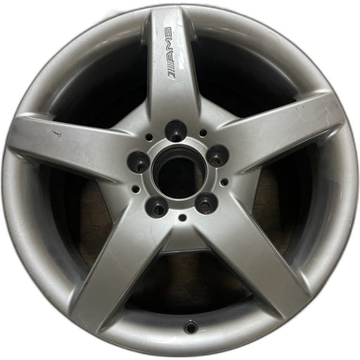 17" MERCEDES CLK 05 209 Type; CLK500, 17x7.5 Original OEM Wheel Rim - Front View