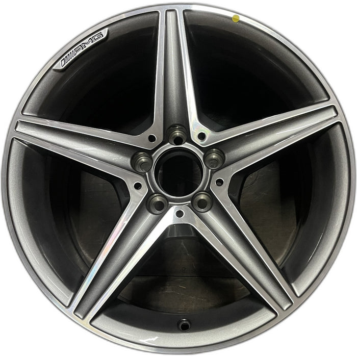18" MERCEDES C-CLASS 15 205 Type, , C400, 5 spoke, 18x8.5, gray accents - Front View