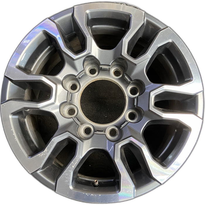 18" SIERRA 2500 PICKUP 20-23 18x8, aluminum Original OEM Wheel Rim - Front View