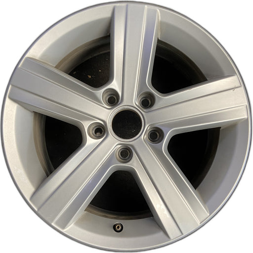 16" GOLF 15-17 16x6.5, alloy, 5 spoke, raised spokes Original OEM Wheel Rim - Front View