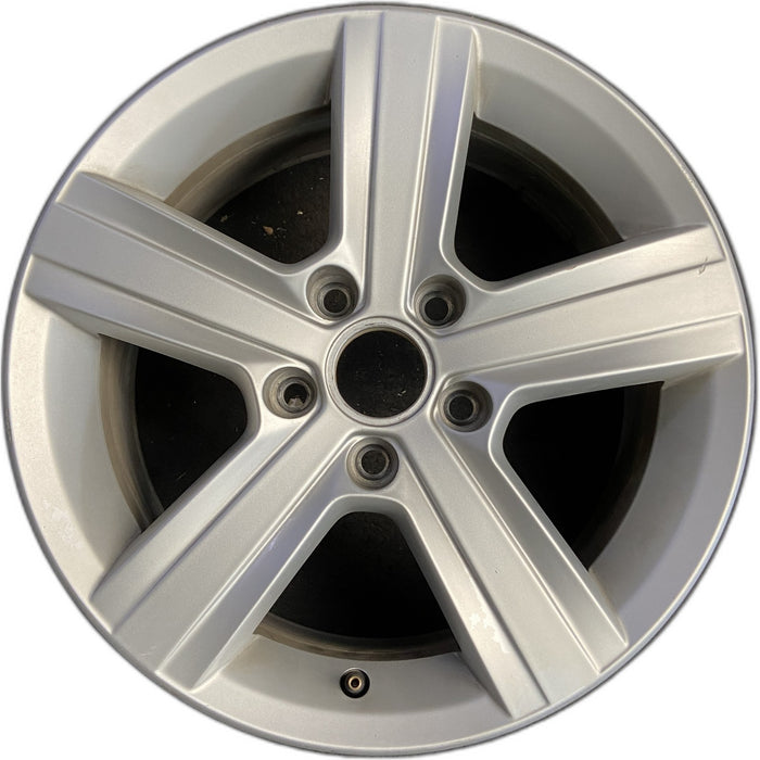 16" GOLF 15-17 16x6.5, alloy, 5 spoke, raised spokes Original OEM Wheel Rim - Front View
