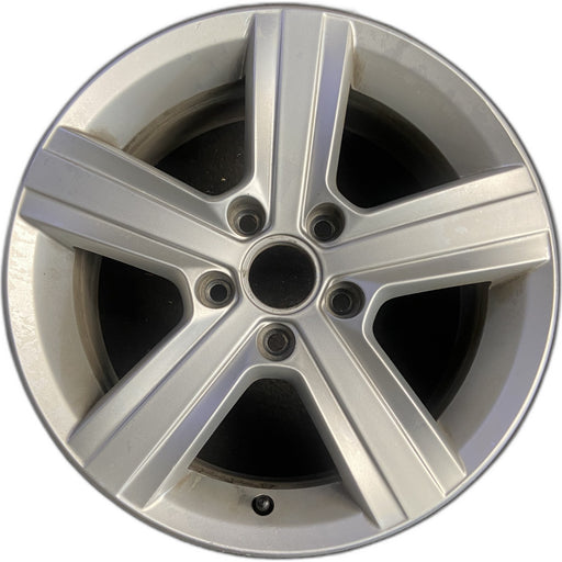 16" GOLF 15-17 16x6.5, alloy, 5 spoke, raised spokes Original OEM Wheel Rim - Front View