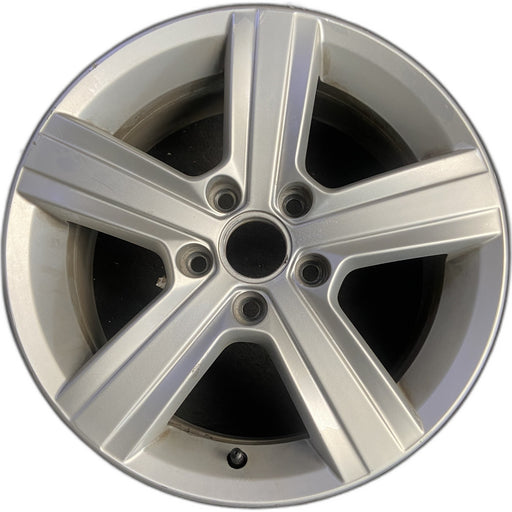 16" GOLF 15-17 16x6.5, alloy, 5 spoke, raised spokes Original OEM Wheel Rim - Front View