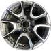 17" COMPASS 24 , 17x6.5, polished face with pockets, U spoke Original OEM Wheel - Front View