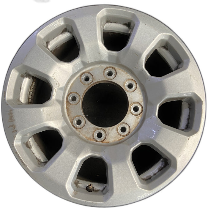 18" FORD F250SD PICKUP 23-24 18x8, aluminum, 8 spoke, flared spoke Original OEM - Front View