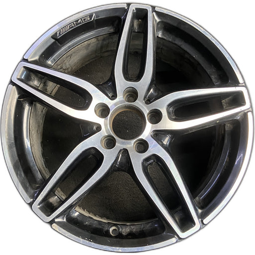 18" MERCEDES CLA-CLASS 17 117 Type, CLA250, 18x7.5, w/AMG, black accents - Front View