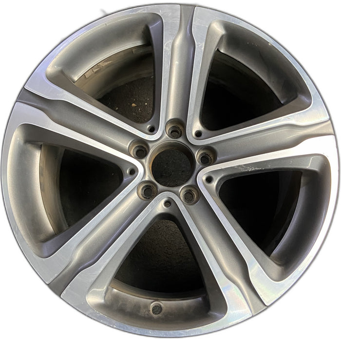 18" MERCEDES GLC-CLASS 16 , 18x8 , straight spokes Original OEM Wheel Rim - Front View