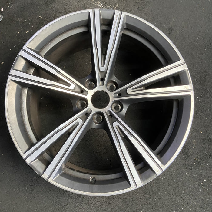 19" BMW 330e 21-24 19x8, , V spoke Original OEM Wheel Rim - Additional View