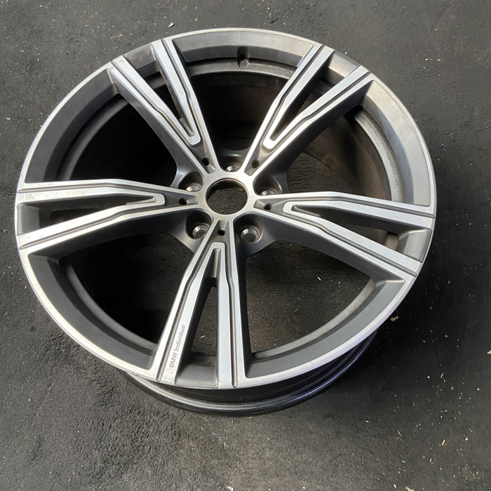 19" BMW 330e 21-24 19x8, , V spoke Original OEM Wheel Rim - View 8