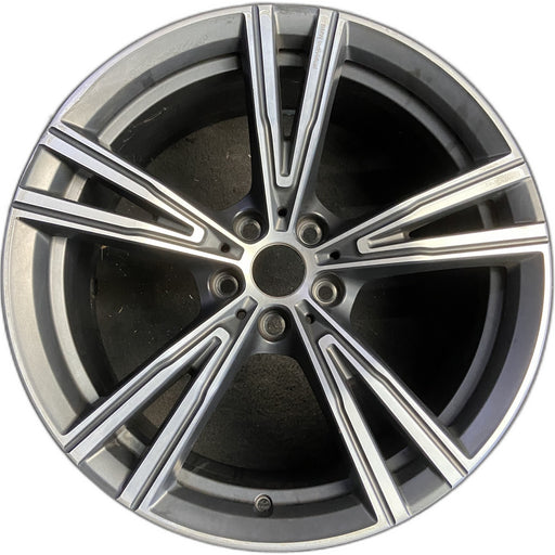 19" BMW 330e 21-24 19x8, , V spoke Original OEM Wheel Rim - Front View