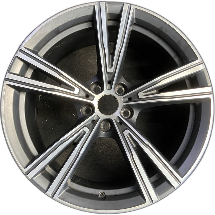19" BMW 330e 21-24 19x8, , V spoke Original OEM Wheel Rim - Front View