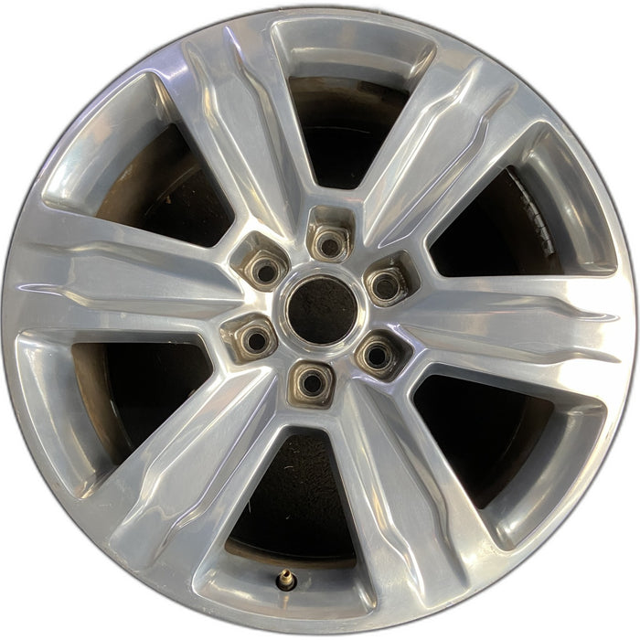 20" FORD F150 PICKUP 15-20 20x8.5, 6 spoke, polished Original OEM Wheel Rim - Front View