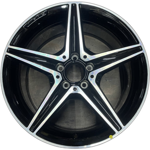 18" MERCEDES C-CLASS 15 205 Type, , C400, 5 spoke, 18x8.5, gray accents - Front View