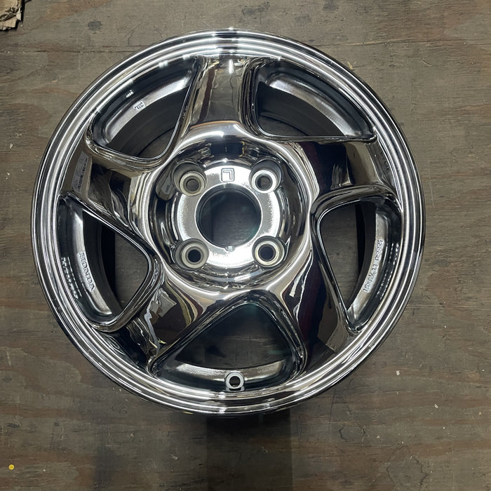 15" PRELUDE 93-96 15x6.5 , 5 spoke, silver with silver inset, L. Original OEM - Additional View