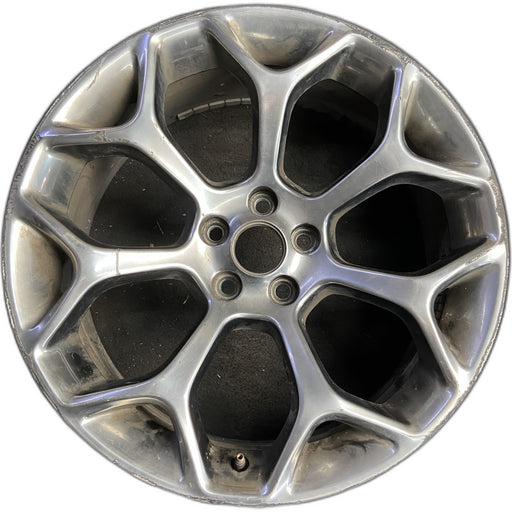20" 300 15-22 20x8 , 7 Y spoke, polished Original OEM Wheel Rim - Front View