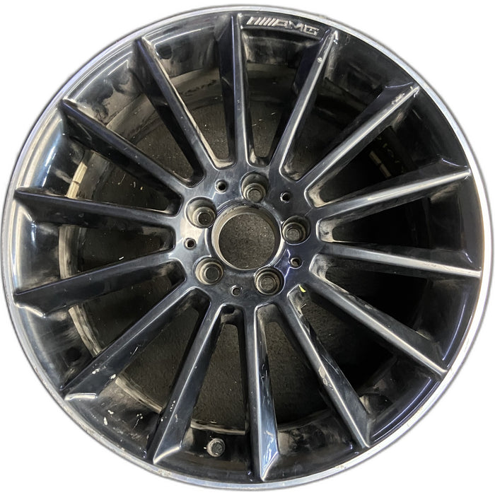 19" A-CLASS 19-20 177 Type, A250, 19x7.5, , black Original OEM Wheel Rim - Front View