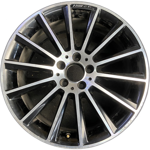 19" MERCEDES C-CLASS 15 205 Type, , C400, 14 spoke, 19x8.5, black accent - Front View
