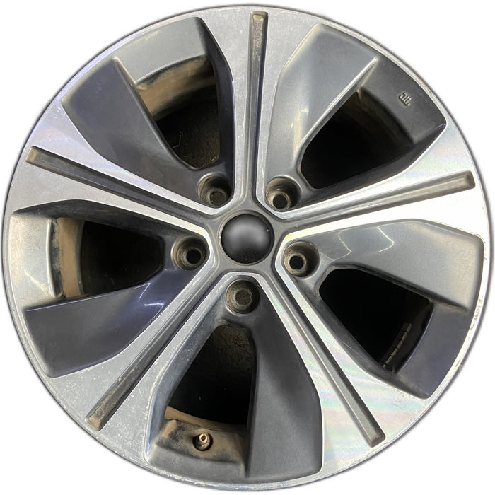 17" LEAF 18-21 17x6.5, Original OEM Wheel Rim - Front View