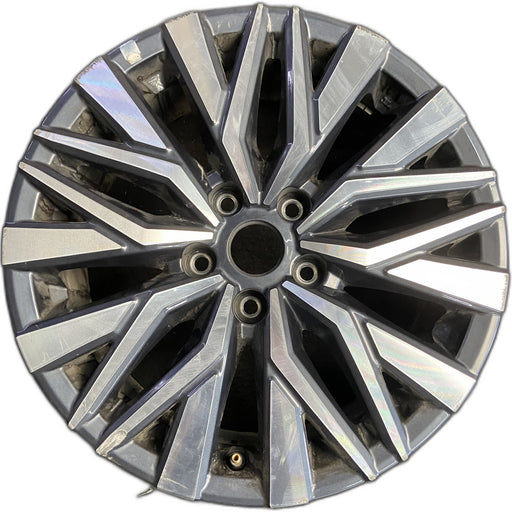 17" ALTIMA 23-25 17x7.5 , machined dark gray Original OEM Wheel Rim - Front View