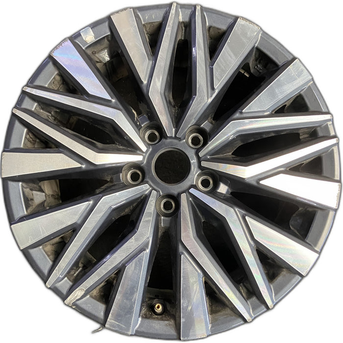 17" ALTIMA 23-25 17x7.5 , machined dark gray Original OEM Wheel Rim - Front View