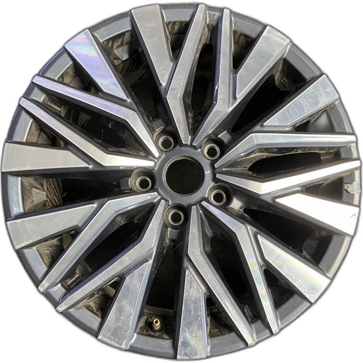 17" ALTIMA 23-25 17x7.5 , machined dark gray Original OEM Wheel Rim - Front View