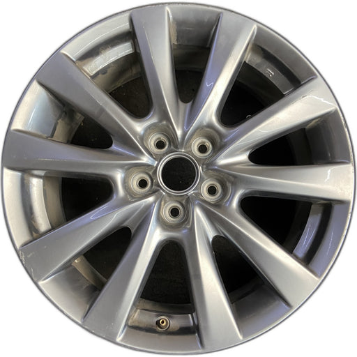 18" MAZDA 3 19-22 18x7 , 10 spoke, metallic silver Original OEM Wheel Rim - Front View