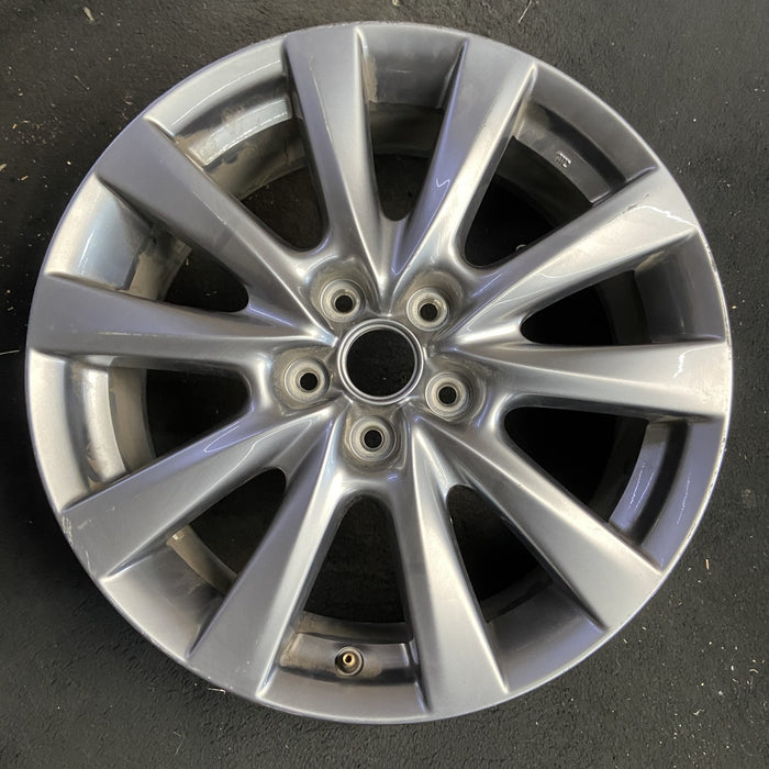 18" MAZDA 3 19-22 18x7 , 10 spoke, metallic silver Original OEM Wheel Rim - Additional View