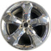 20" CHALLENGER 11-12 20x8, , chrome clad, lug nut centered between spokes - Front View