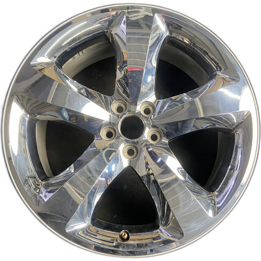 20" CHALLENGER 11-12 20x8, , chrome clad, lug nut centered between spokes - Front View
