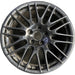 20" PORSCHE CAYENNE 16 20x9.5 , , , black finish Original OEM Wheel Rim - Front View