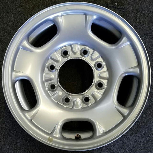 17" SIERRA 2500 PICKUP 11-14 17x7.5, steel, silver, opt NZ4 Original OEM Wheel - Front View