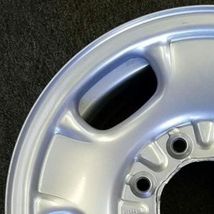 17" SIERRA 2500 PICKUP 11-14 17x7.5, steel, silver, opt NZ4 Original OEM Wheel - Side Profile