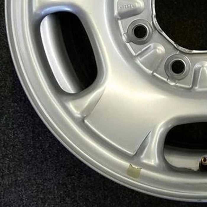 17" SIERRA 2500 PICKUP 11-14 17x7.5, steel, silver, opt NZ4 Original OEM Wheel - Back View
