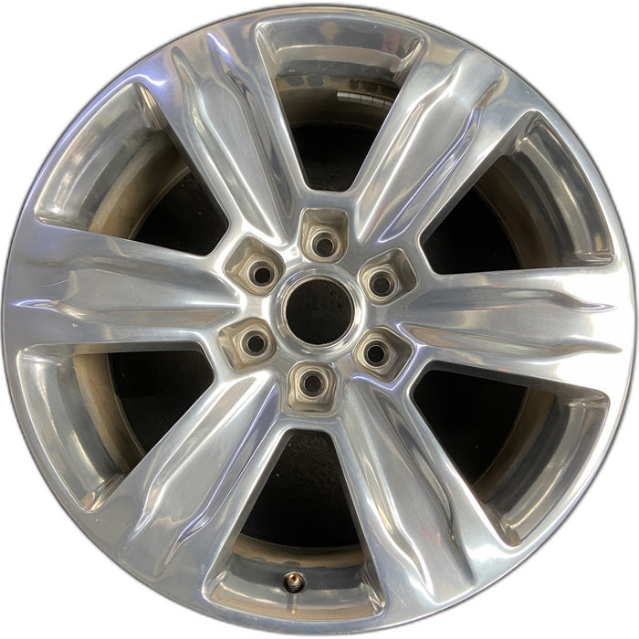 20" FORD F150 PICKUP 15-20 20x8.5, 6 spoke, polished Original OEM Wheel Rim - Front View