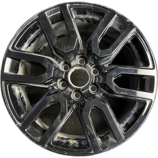 20" SIERRA 1500 PICKUP 20 20x9, 12 spoke, U spoke, gray Original OEM Wheel Rim - Front View